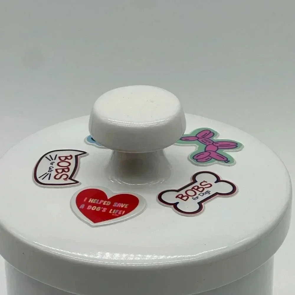 Doggo‎ Dipper Ceramic Dog Treat Jar Mint Green/White Size Large Heavyweight